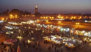 Djema El Fna at night